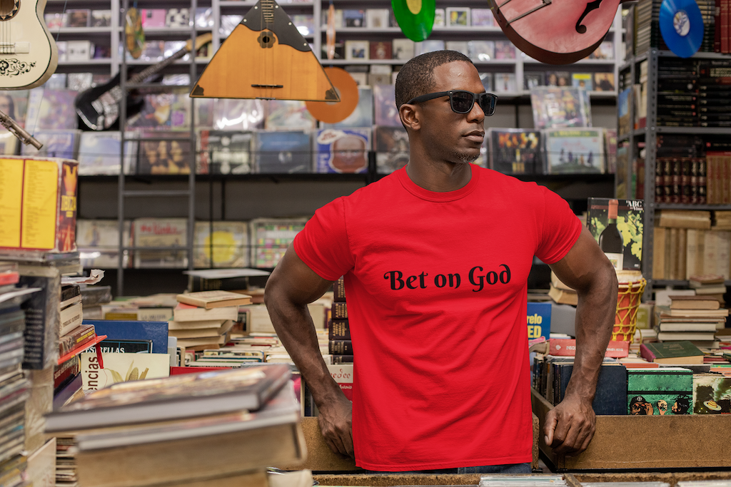 Mens "Bet on God" T-Shirts