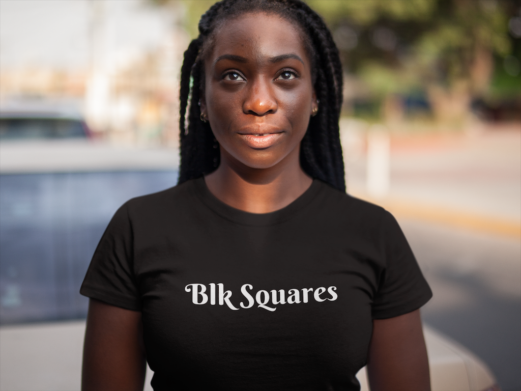 Womens "Blk Squares" T-Shirts