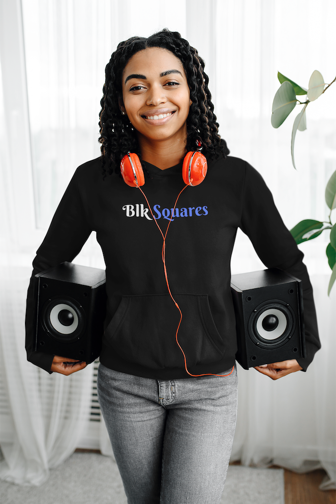 Womens "Blk Squares" Hoodie