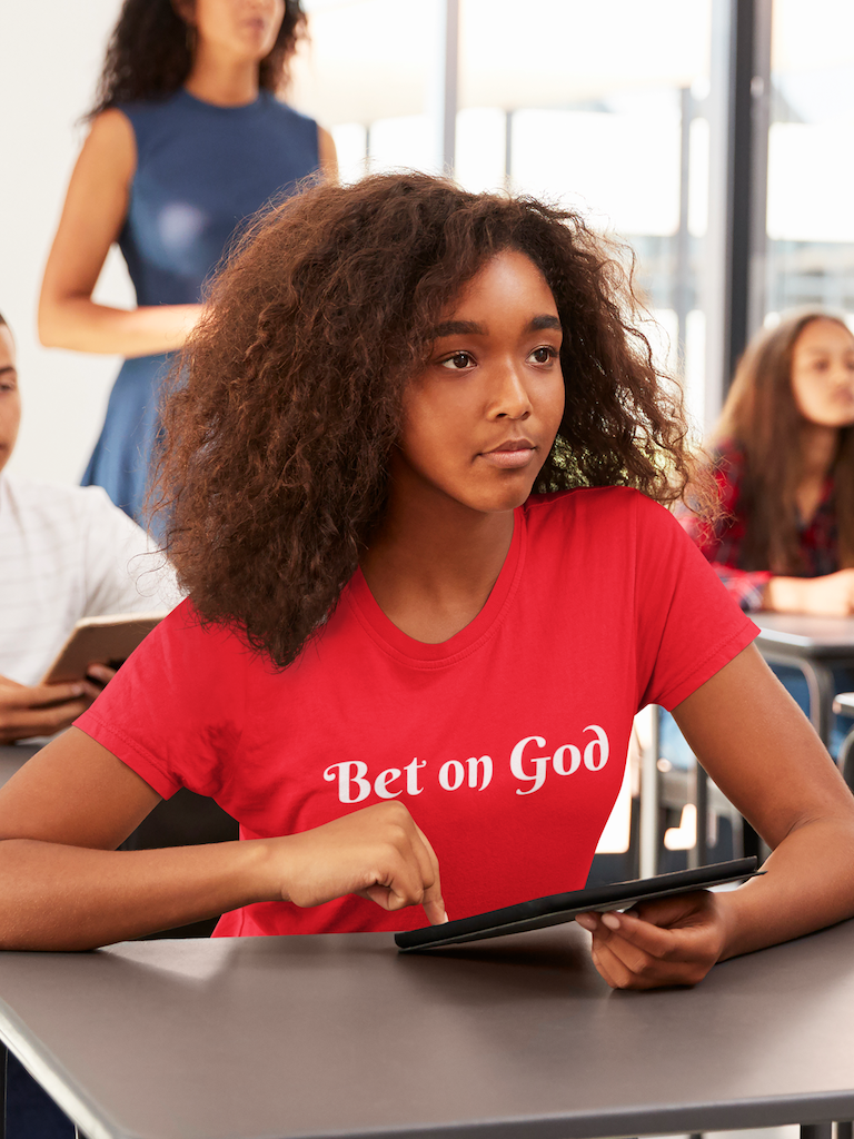 Womens "Bet on God" T-Shirts