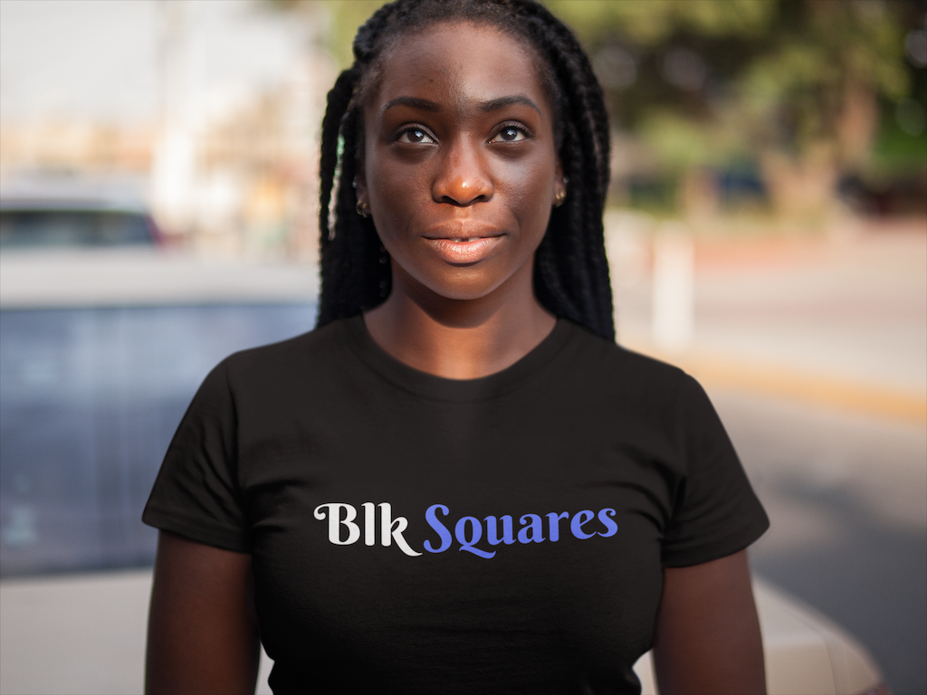 Womens "Blk Squares" T-Shirts