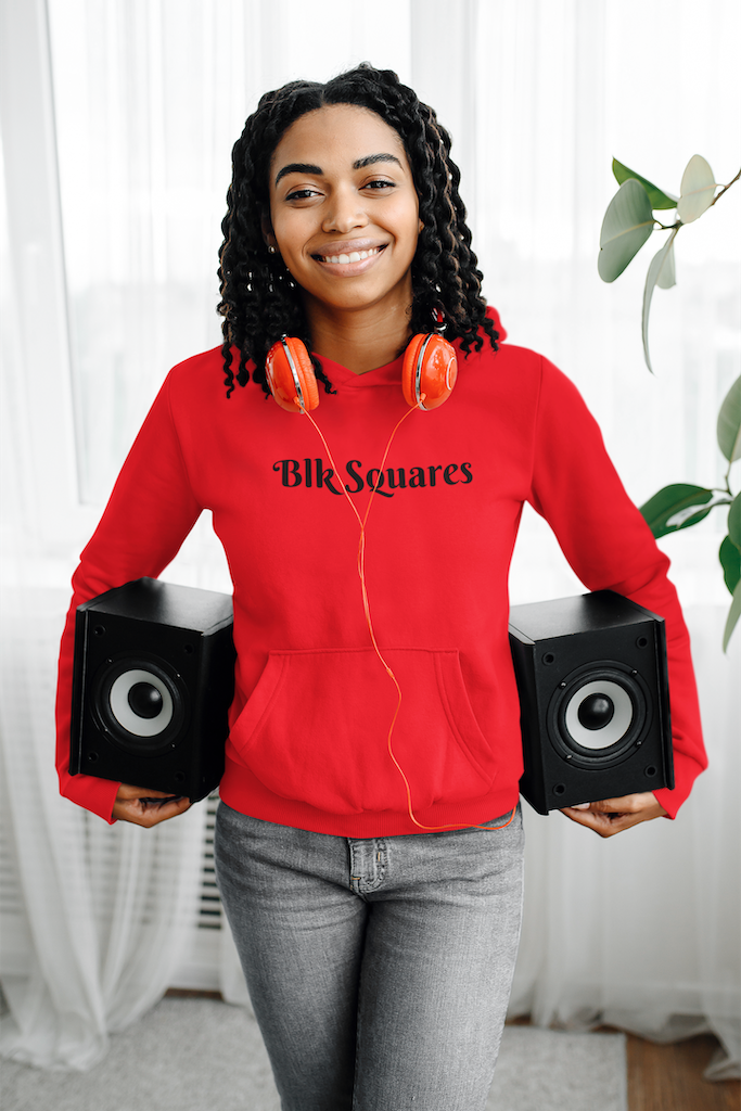 Womens "Blk Squares" Hoodie