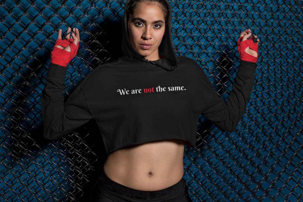 Womens "We Are Not The Same" Cropped Hoodie